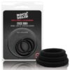 Rock Solid Tri-Pack Silicone Gasket Cockrings - Black