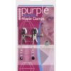 Spartacus Adjustable Broad Tip Nipple Clamps w/Purple Beads