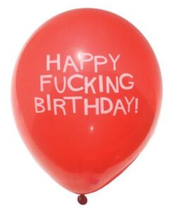 11" Happy Fucking Birthday Balloons - Bag of 8