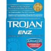 Trojan Enz Spermicidal Lubricated Condoms - Box of 3