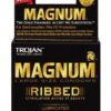 Trojan Magnum Ribbed Condoms - Box of 3