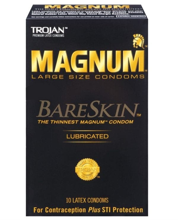 Trojan Magnum Bareskin Condoms - Box of 10