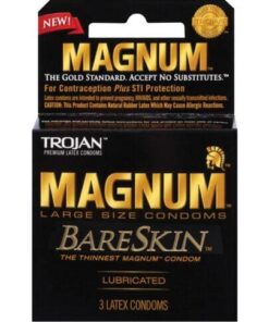 Trojan Magnum Bareskin Condoms - Pack of 3