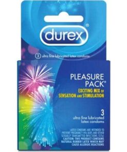 Durex Condom Pleasure Pack - Box of 3