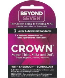 Crown Lubricated Condoms - Box of 3