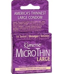 Kimono Micro Thin Large Condom - Box of 3