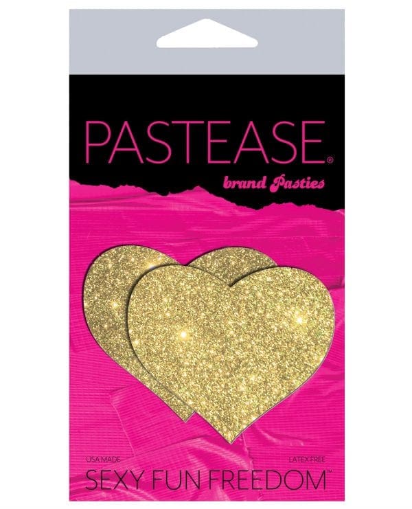 Pastease Glitter Heart - Gold O/S