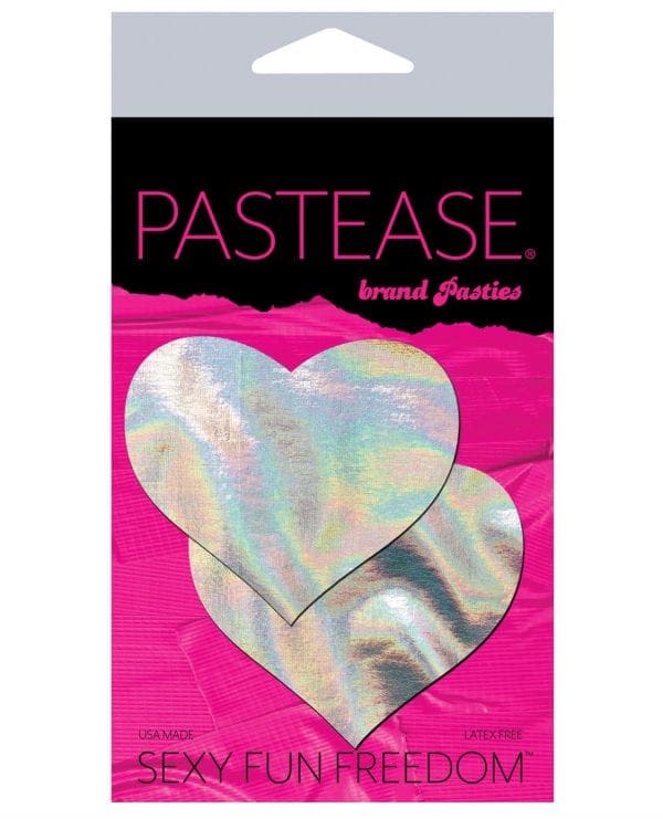 Pastease Hologram Heart - Silver O/S