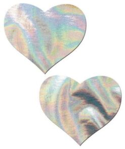 Pastease Hologram Heart - Silver O/S