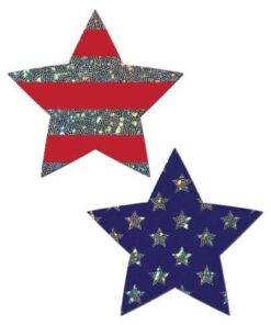 Pastease Glitter Patriotic Star - Red/Blue O/S