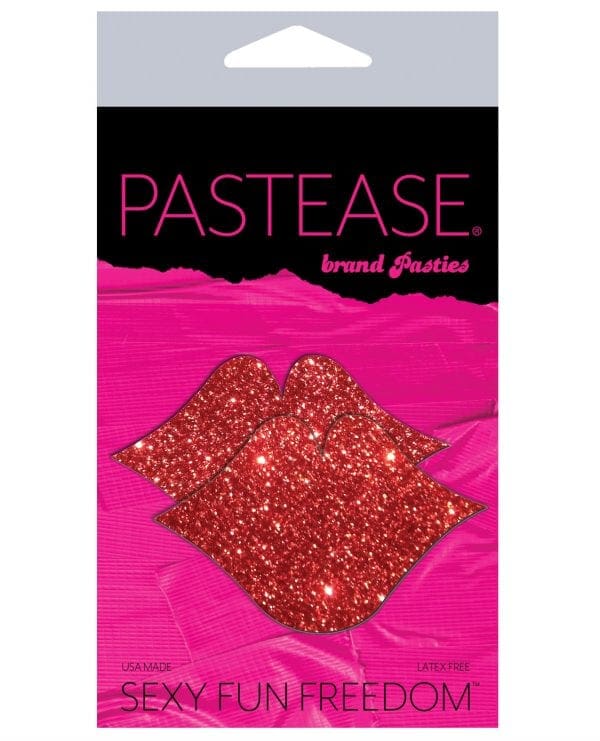 Pastease Glitter Lips - Red O/S