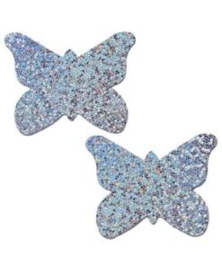 Pastease Glitter Butterfly - Silver O/S