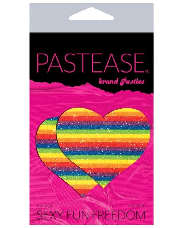 Pastease Glitter Heart -Rainbow O/S