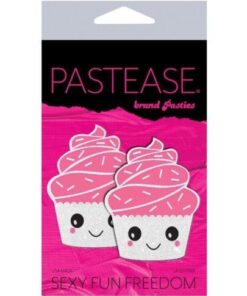 Pastease Cupcake Glittery Frosting Nipple Pastie - White O/S