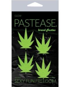 Pastease Petites Leaf - Glow in the Dark Green O/S Pack of 2