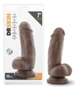 Blush Dr. Skin Mr. Smith 6" Dildo w/Suction Cup - Brown