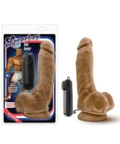 Blush Loverboy the Boxer 9" Vibrating Realistic Cock - Mocha