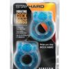 Blush Stay Hard Vibrating Cock Ring 2 Pack - Blue