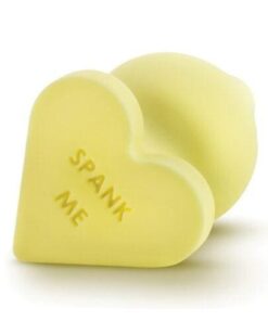 Blush Play with Me Naughty Candy Heart Spank Me Plug - Yellow