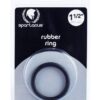 Spartacus 1.5" Rubber Cock Ring - Black