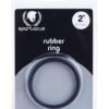 Spartacus 2" Rubber Cock Ring - Black