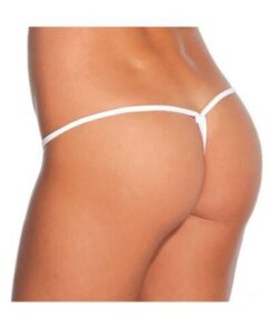 Low Rise Lycra G-String White O/S