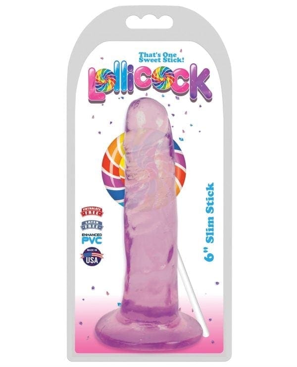 Curve Novelties Lollicock 6" Slim Stick - Grape Ice