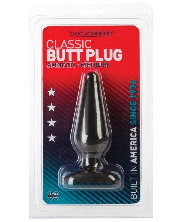 Classic Butt Plug - Medium Black