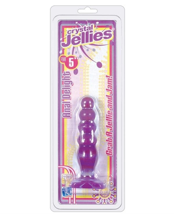 Crystal Jellies 5" Anal Delight - Purple