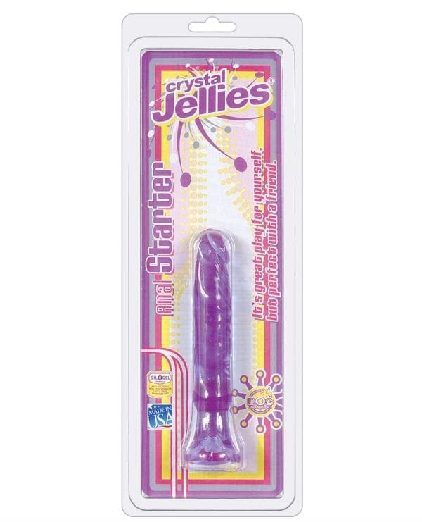 Crystal Jellies 6" Anal Starter - Purple