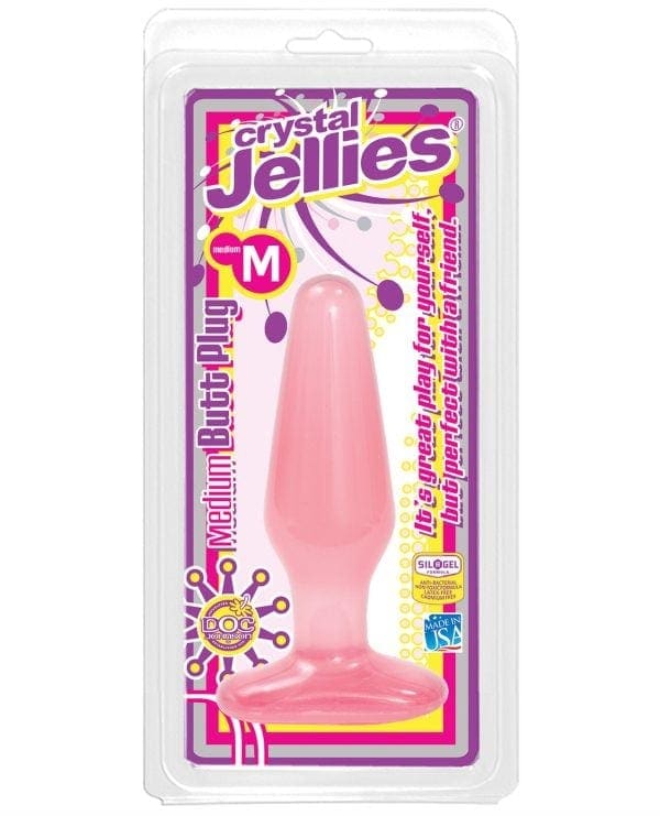 Crystal Jellies Butt Plug - Medium Pink