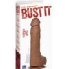 Bust It Squirting Realistic Cock w/1 oz Nut Butter - Brown