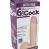 Vac-U-Lock 6" Ultraskyn Cock & Balls Attch. - White