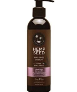 Earthly Body Hemp Seed Massage Lotion - 8 oz Lavender