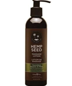 Earthly Body Hemp Seed Massage Lotion - 8 oz Guava Lava