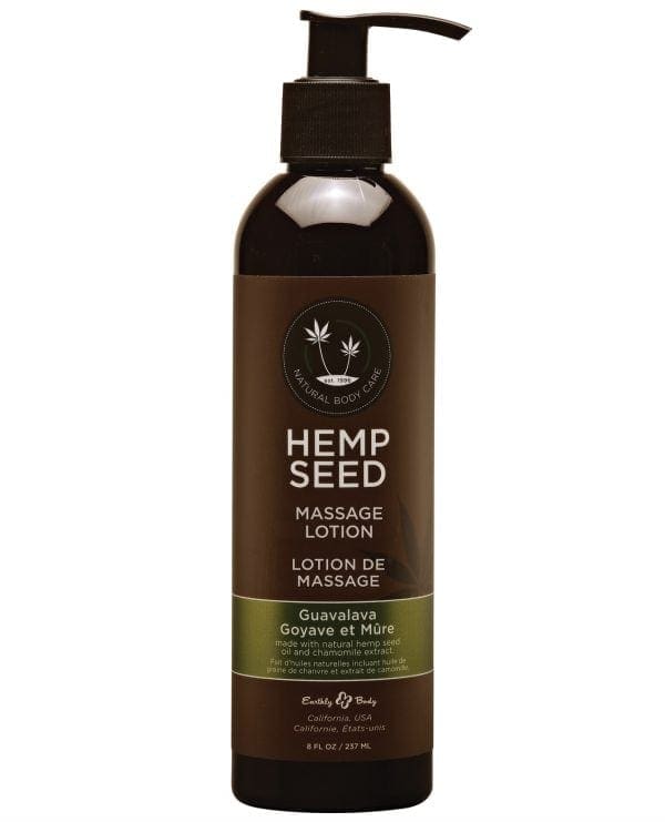 Earthly Body Hemp Seed Massage Lotion - 8 oz Guava Lava