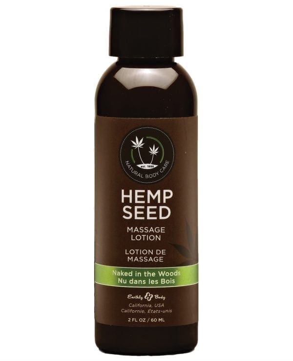 Earthly Body Hemp Seed Massage Lotion - 2 oz Naked in the Woods