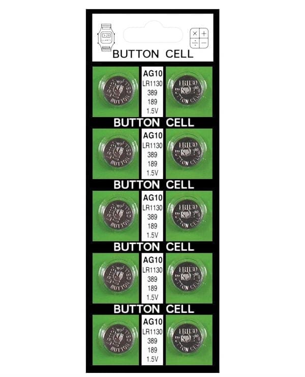 Batteries  AG10 - Card of 10