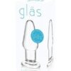 Glas 3.5" Butt Plug - Clear