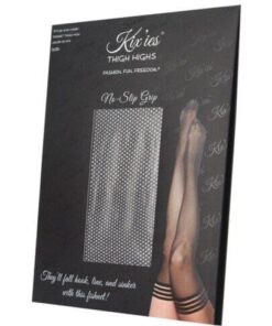 Kix'ies Sam Fishnet Thigh High Black A