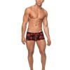 Kiss Me Stretch Mesh Mini Short Blk/Rd MD