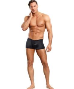 Male Power Satin Lycra Boxer Black X Large