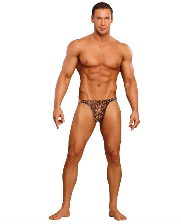 Male Power Wonder Thong Animal Print L/XL