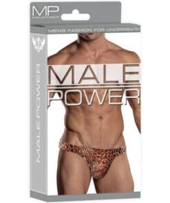 Male Power Wonder Thong Animal Print L/XL