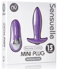 Sensuelle Remote Control Rechargeable Mini Plug - Purple