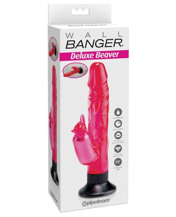 Wall Bangers Deluxe Beaver Vibe Waterproof - Pink