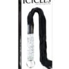 Icicles No. 38 Hand Blown Glass Handled Whip - Clear