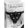 Fetish Fantasy Series Vibrating Plush Harness - Black