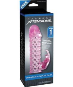 Fantasy X-tensions Vibrating Couples Cage - Pink