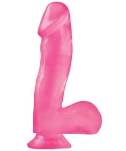 Basix Rubber Works 6.5" Dong w/Suction Cup - Pink